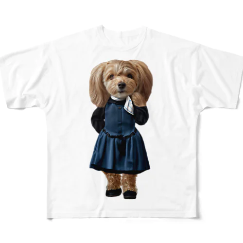 愛犬コスチューム：れあ＠チワプー All-Over Print T-Shirt