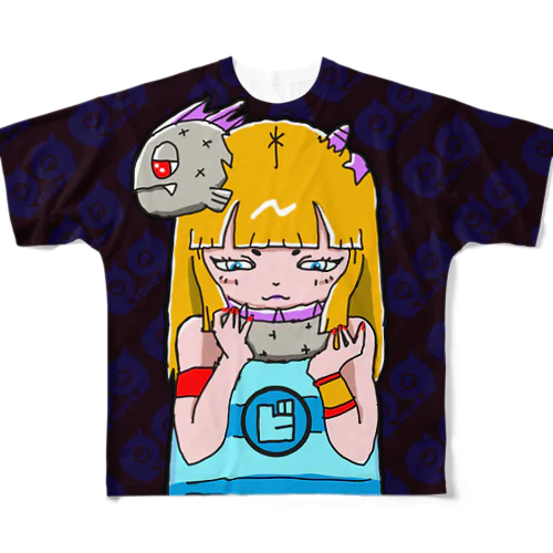 表ビエ裏ヨゲ All-Over Print T-Shirt