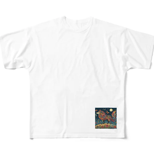 狼シリーズ1 All-Over Print T-Shirt