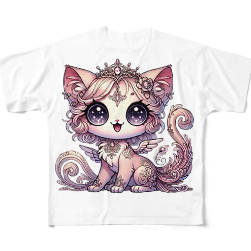 幻想のプリンセスキャット All-Over Print T-Shirt