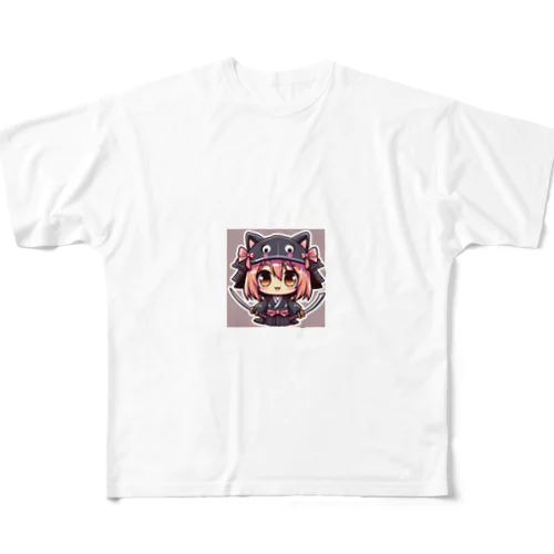 クノイチはるちゃん フルグラフィックTシャツ