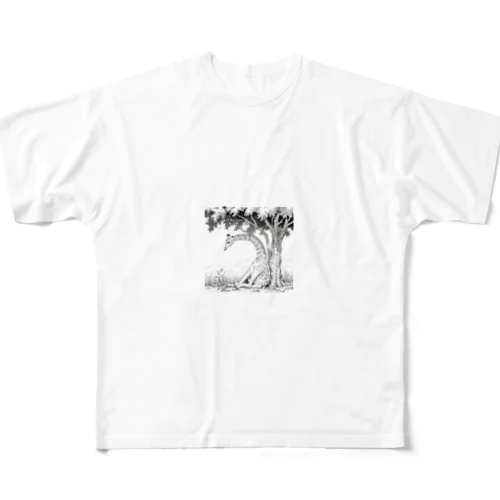 キリンの昼休み All-Over Print T-Shirt