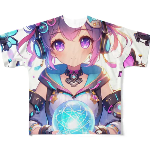 美少女 フルグラフィックTシャツ