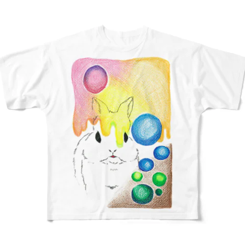 イマジナリーうさぎちゃん All-Over Print T-Shirt