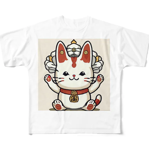 神様の使い！ All-Over Print T-Shirt