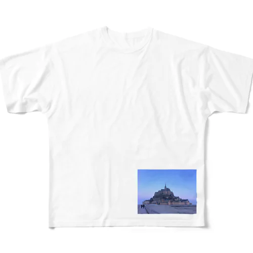 モンサンミッシェル フルグラフィックTシャツ