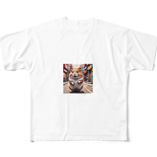 街角のハムスター All-Over Print T-Shirt