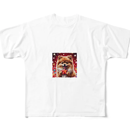 スターキャンディのポメラニアン All-Over Print T-Shirt