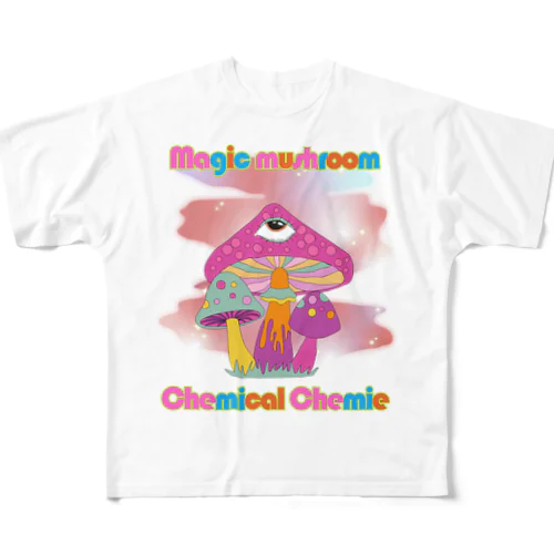 夢見るキノコ All-Over Print T-Shirt