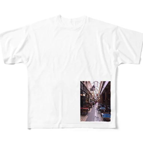 パリのパッサージュ All-Over Print T-Shirt