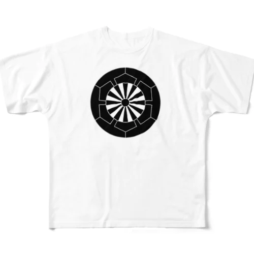 源氏車家紋 All-Over Print T-Shirt