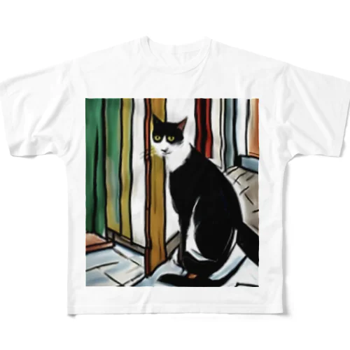 スパイ猫ちゃん、ミッション中！ フルグラフィックTシャツ