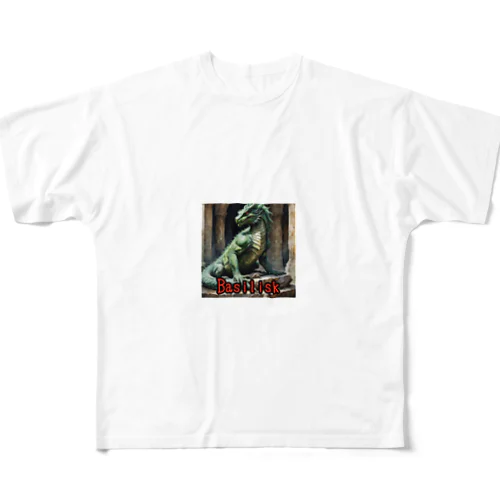 モンスターシリーズ（リアル）：Basilisk フルグラフィックTシャツ