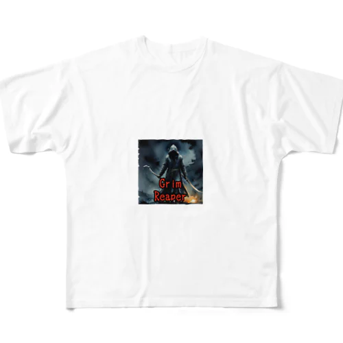 モンスターシリーズ（リアル）：Grim Reaper フルグラフィックTシャツ