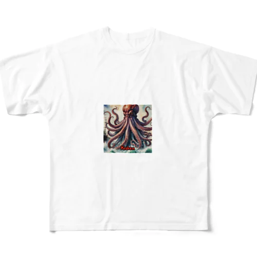 モンスターシリーズ（リアル）：Kraken All-Over Print T-Shirt