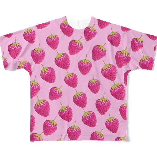 苺づくし🍓 All-Over Print T-Shirt