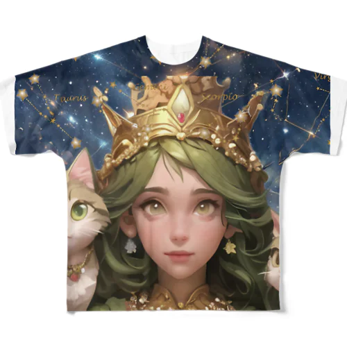 森の妖精シャミー All-Over Print T-Shirt