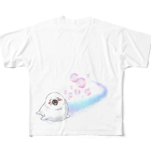 アザラシ赤ちゃん All-Over Print T-Shirt