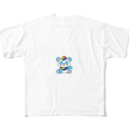 にじいろパンダ All-Over Print T-Shirt