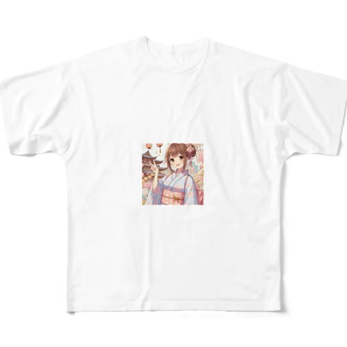 お祭り好きのＪＫ All-Over Print T-Shirt