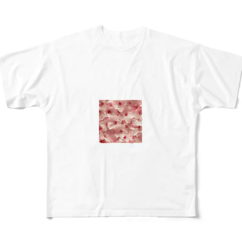 ピンクの花　桜　綺麗 All-Over Print T-Shirt