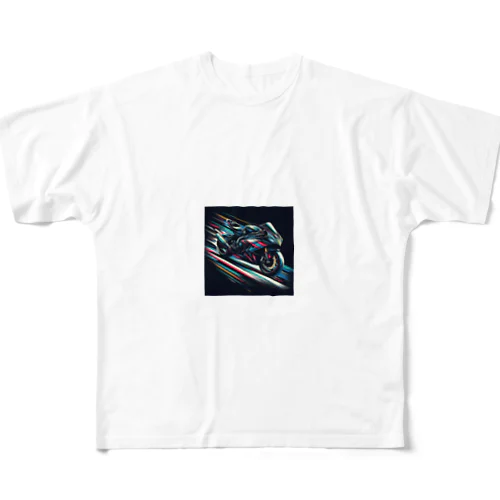 スピードライン All-Over Print T-Shirt