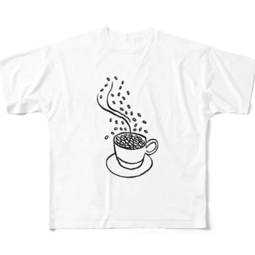 coffee day① フルグラフィックTシャツ