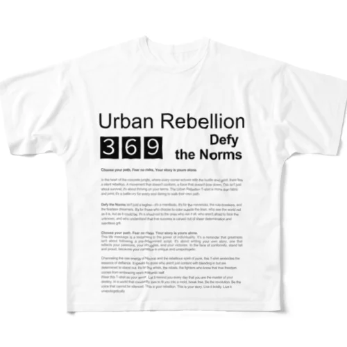 Urban Rebellion フルグラフィックTシャツ