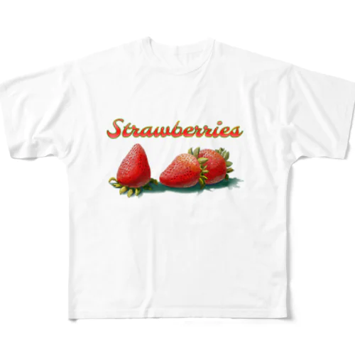 strawberry All-Over Print T-Shirt