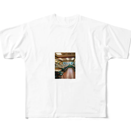 cafe All-Over Print T-Shirt