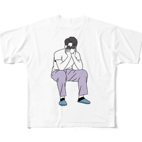 イケメンとお話し中 All-Over Print T-Shirt