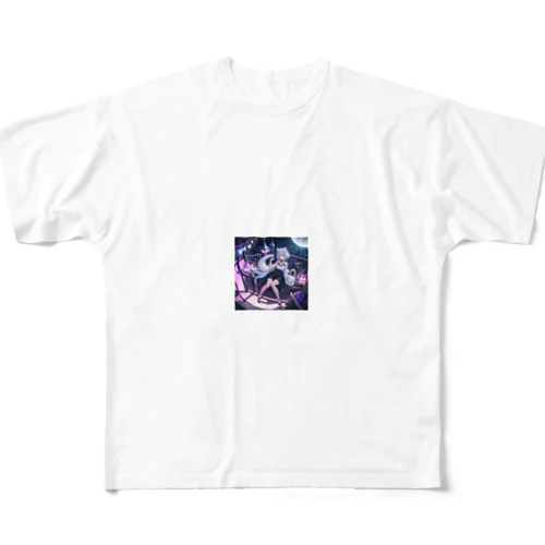 猫耳少女 All-Over Print T-Shirt