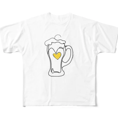 beer love① フルグラフィックTシャツ