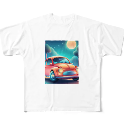 車 フルグラフィックTシャツ