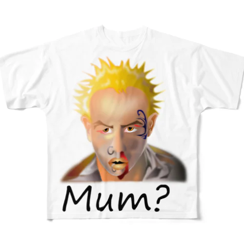 Mum?(black) All-Over Print T-Shirt