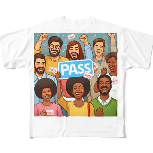 合格PASSED フルグラフィックTシャツ