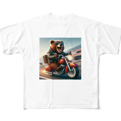 Kuma.Biker フルグラフィックTシャツ