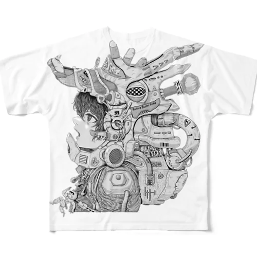 宇宙世紀少年 풀그래픽 티셔츠