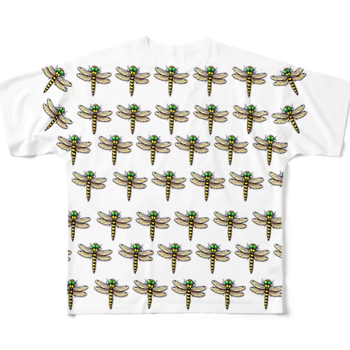 オニヤンマフルグラフTシャツ All-Over Print T-Shirt