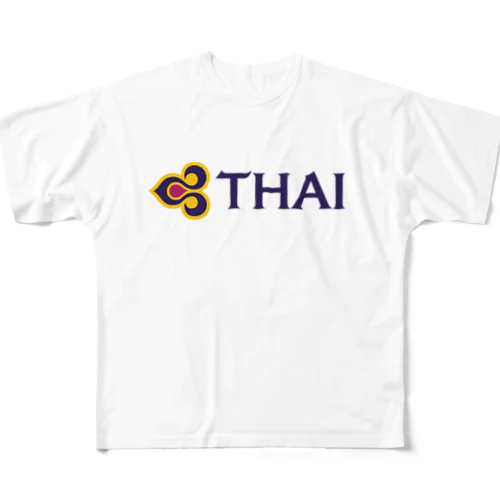 タイ航空ロゴ入りグッズ フルグラフィックTシャツ