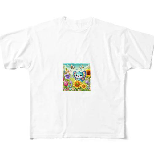 🦋ちょうちょの大冒険グッズコレクション🌼✨ フルグラフィックTシャツ