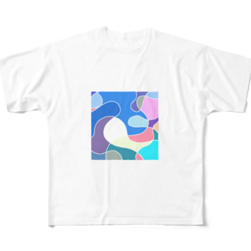 やさしいカーブ002 All-Over Print T-Shirt