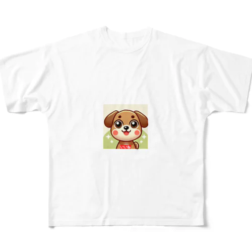 二日酔いでしんどいポン太 フルグラフィックTシャツ