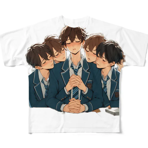 男の子　中学1年生　ラブ？ All-Over Print T-Shirt