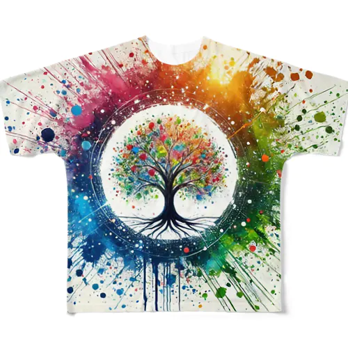 絵具が垂れちゃった・・・ All-Over Print T-Shirt