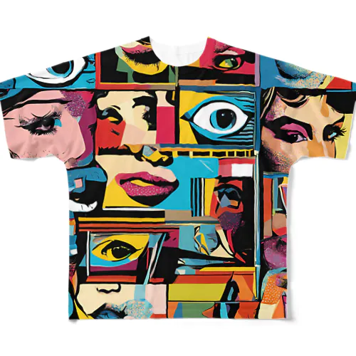 ポップアート All-Over Print T-Shirt