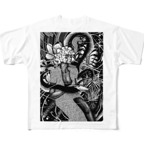 シマウマ All-Over Print T-Shirt