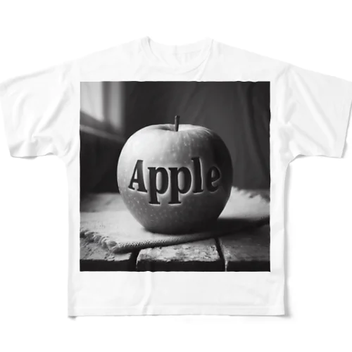 モノトーンAppleグッズ All-Over Print T-Shirt