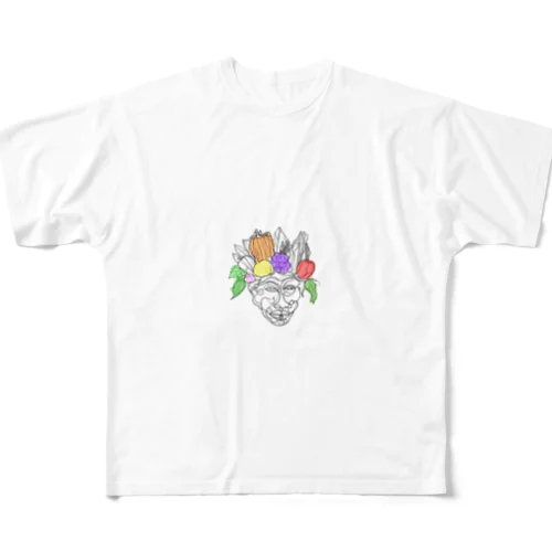 Arcimboldo風 All-Over Print T-Shirt