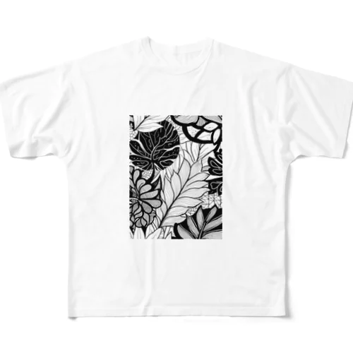 熱帯植物 All-Over Print T-Shirt